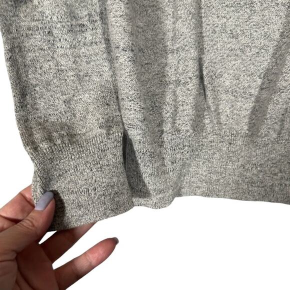 J. Crew Gray Long Sleeve Cotton Crew Neck Pullover Sweatshirt Women Sz M - Picture 4 of 7